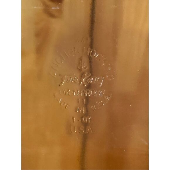 Vtg Anchor Hocking Fire King 1 Quart Rectangle Glass Casserole Dish Silver Tray - Picture 9 of 11